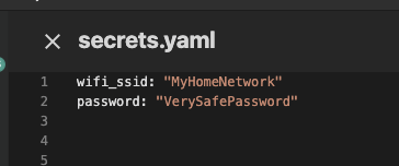 secrets yaml example